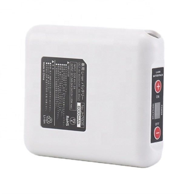এবিএস গরম কাপড় ব্যাটারি 7.4V 4400mAh DC3.5x1.35mm গর্ত চার্জিং পোর্ট