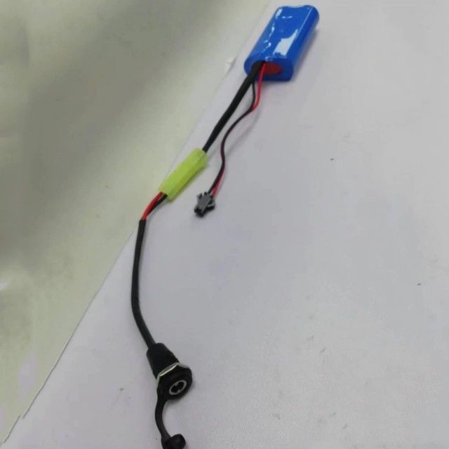 কাস্টম 18650 লি-আয়ন ব্যাটারি প্যাক 2cells In Series With Barrel Connector DC5521 মহিলা