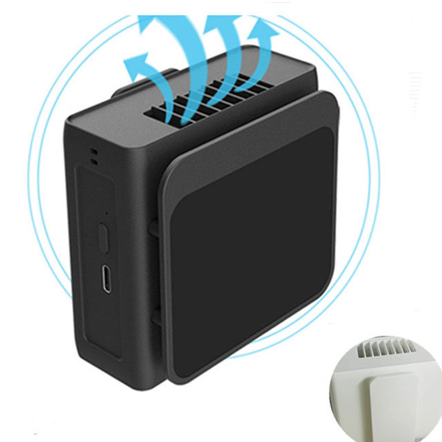 মাল্টি ফাংশন পার্সোনাল বেল্ট ফ্যান, ঘাড়ে ঝোলানো যায়, কোমর ক্লিপ ফ্যান, বিল্ট-ইন 5000mAh ব্যাটারি, 5V USB পোর্টেবল পরিধানযোগ্য ফ্যান