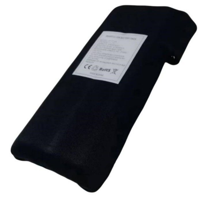 পোশাক 12V 10Ah ব্যাটারি 11.1V কালো কাপড় গরম জ্যাকেটের জন্য ডিসি চার্জিং প্লাগ দিয়ে আবৃত