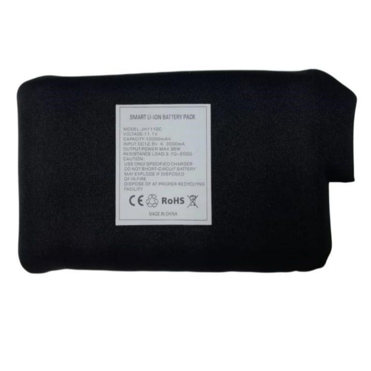শীতকালীন গরম কাপড় ব্যাটারি 7.4V 12V 10000mAh ডিসি চার্জিং হেড কালো রঙ