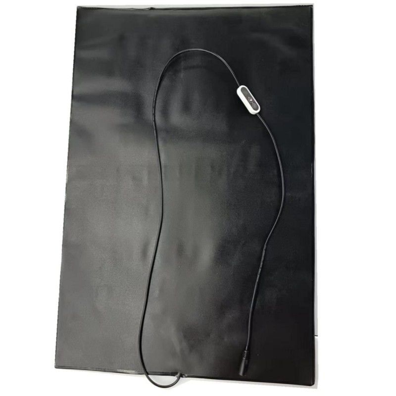 পিভিসি পোষা প্রাণী গরম ম্যাট 12V গরম প্যাড 60x40cm সঙ্গে তাপমাত্রা নিয়ামক কুকুর বিড়াল জন্য