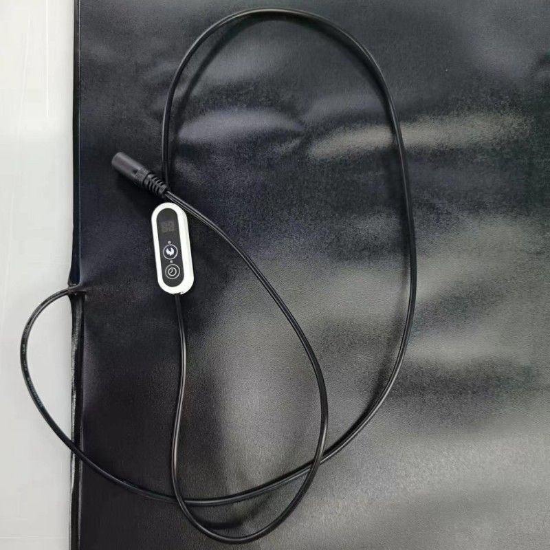 পিভিসি পোষা প্রাণী গরম ম্যাট 12V গরম প্যাড 60x40cm সঙ্গে তাপমাত্রা নিয়ামক কুকুর বিড়াল জন্য