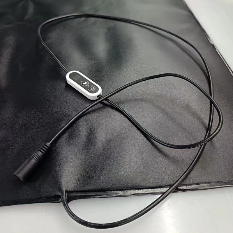 পিভিসি পোষা প্রাণী গরম ম্যাট 12V গরম প্যাড 60x40cm সঙ্গে তাপমাত্রা নিয়ামক কুকুর বিড়াল জন্য
