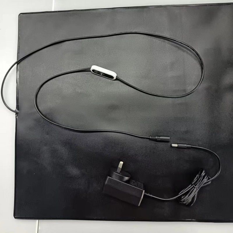 পিভিসি পোষা প্রাণী গরম ম্যাট 12V গরম প্যাড 60x40cm সঙ্গে তাপমাত্রা নিয়ামক কুকুর বিড়াল জন্য