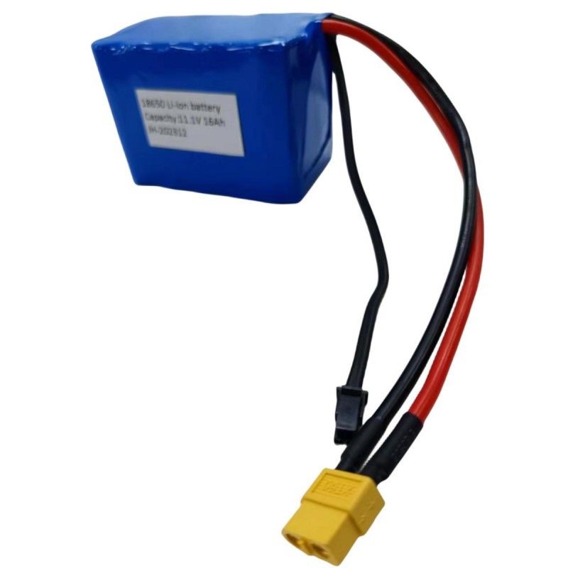 3S5P 18650 ব্যাটারি প্যাক 11.1V 16Ah চার্জিং সংযোগকারী সহ MX3.0 এক্সটি 60 মহিলা প্লাগ