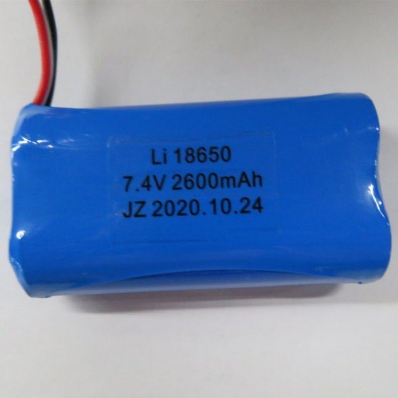 7.4V 2600mAh 18650 সেল ব্যাটারি প্যাক সঙ্গে 3 লিড এবং 3-পিন যোগাযোগ জন্য পস মেশিন