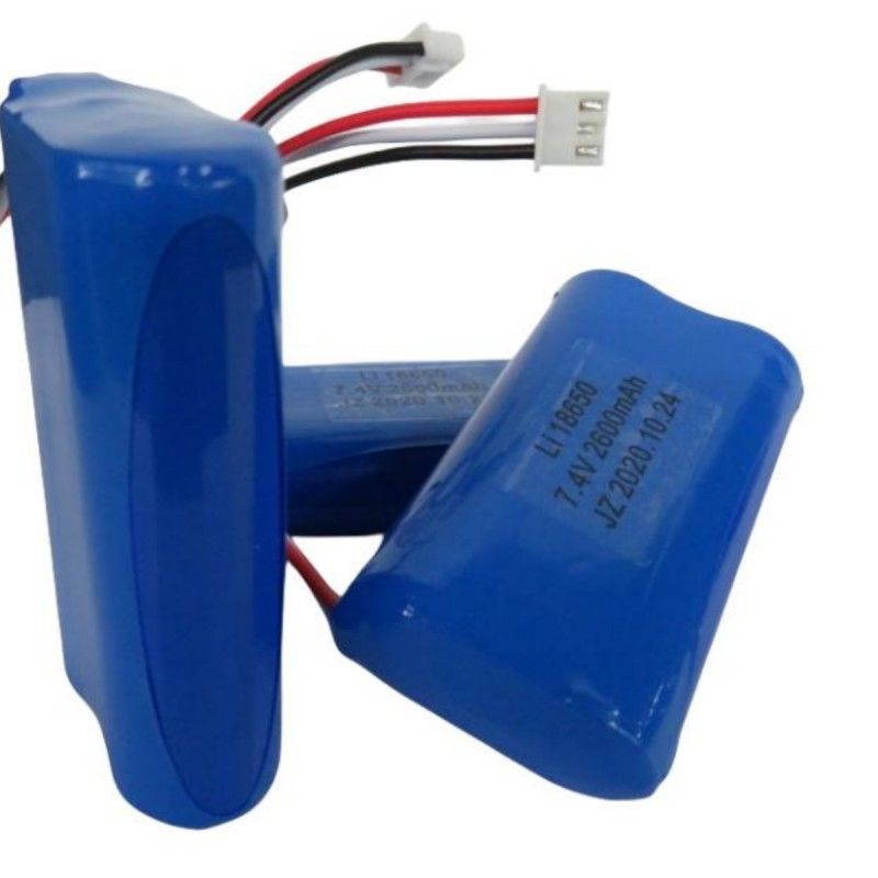 7.4V 2600mAh 18650 সেল ব্যাটারি প্যাক সঙ্গে 3 লিড এবং 3-পিন যোগাযোগ জন্য পস মেশিন