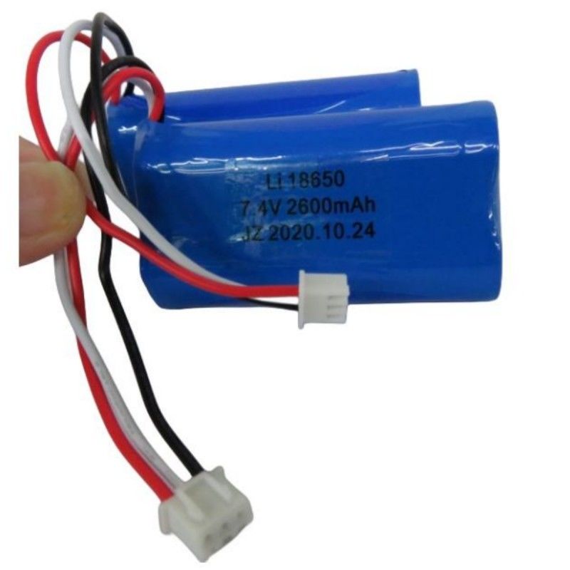 7.4V 2600mAh 18650 সেল ব্যাটারি প্যাক সঙ্গে 3 লিড এবং 3-পিন যোগাযোগ জন্য পস মেশিন