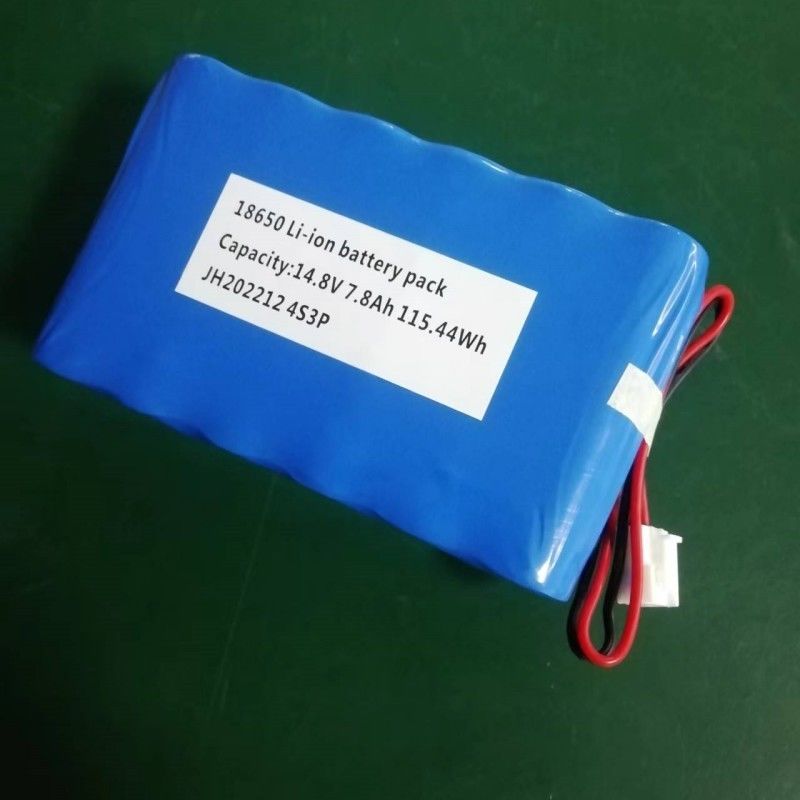 18650 ব্যাটারি প্যাক 4s3p 14.8V 7.8Ah ব্যাটারি LED লাইটের জন্য 2-পিন যোগাযোগ সহ