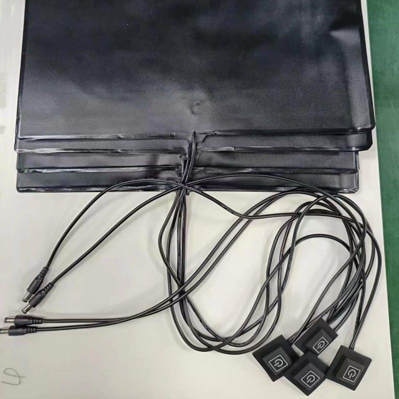 35x35 সেমি কাস্টম হিটিং প্যাড 12V গরম খাদ্য বিতরণ ব্যাগ জন্য ডিসি প্লাগ সঙ্গে