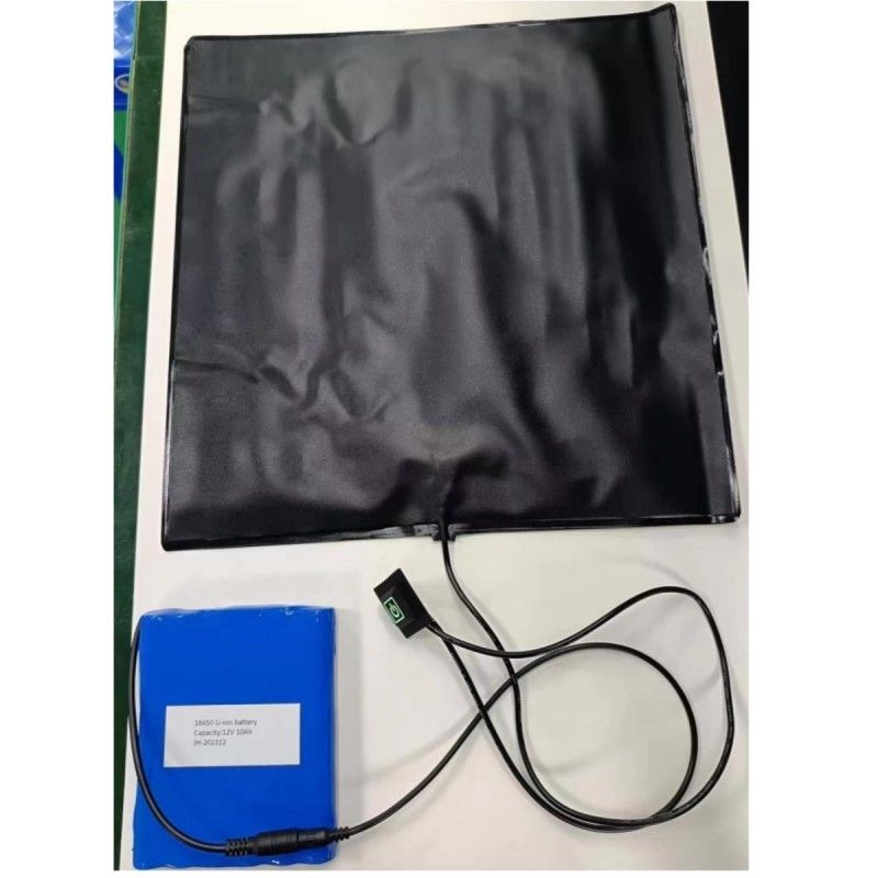কাস্টম 12V 10Ah ব্যাটারি গরম প্যাড সেট পিভিসি প্যাড 35x35 সেমি পিজা ডেলিভারি ব্যাগ জন্য
