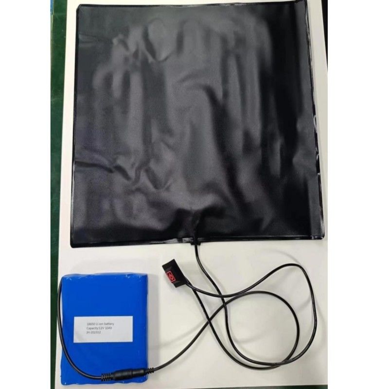 গরম খাবার বিতরণ পিভিসি হিটিং প্যাড 12V 10Ah ব্যাটারি চালিত হিটিং প্যাড আকার 30x30 সেমি