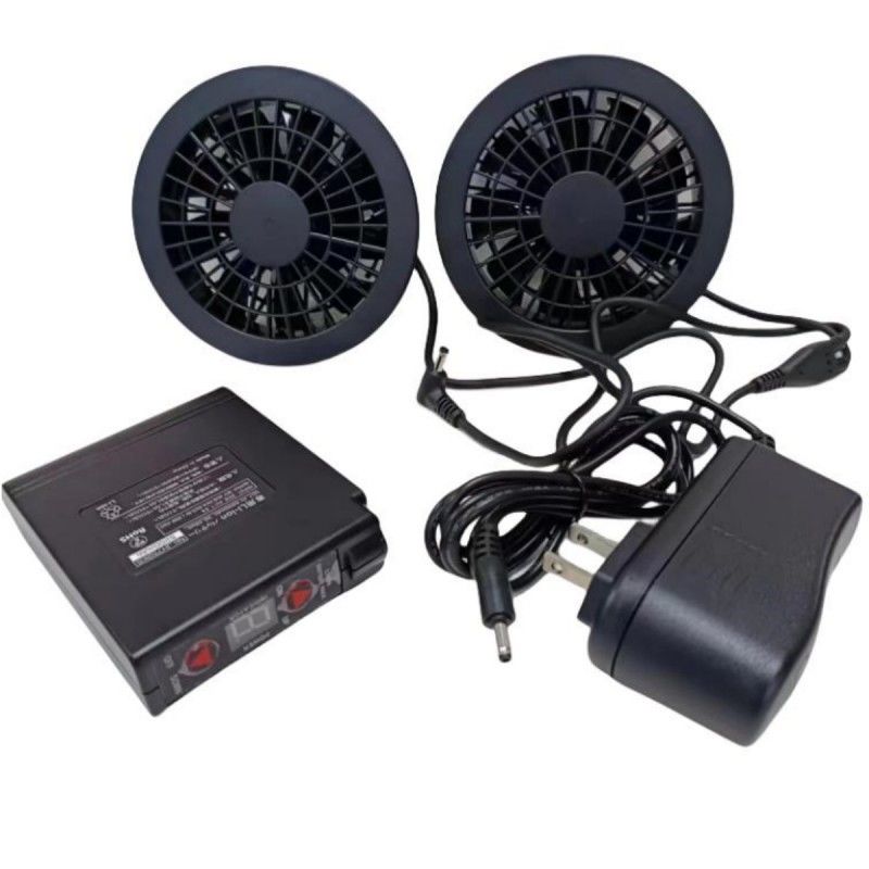 কোরিয়া ব্র্যান্ড ব্যাটারি ফ্যান সেট 7.4V 7000mAh কেসি শীতল জ্যাকেট জন্য