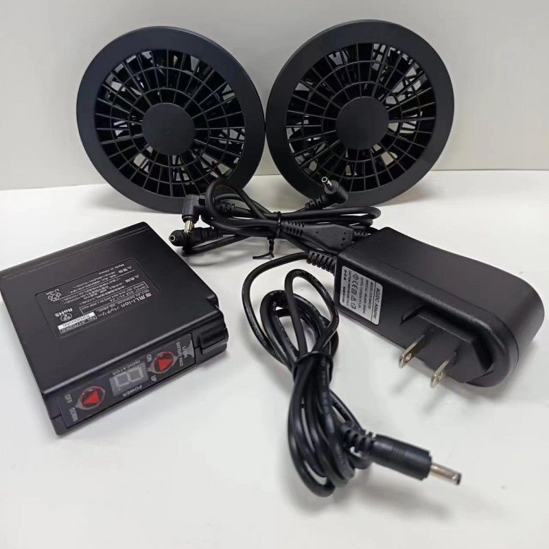কোরিয়া ব্র্যান্ড ব্যাটারি ফ্যান সেট 7.4V 7000mAh কেসি শীতল জ্যাকেট জন্য