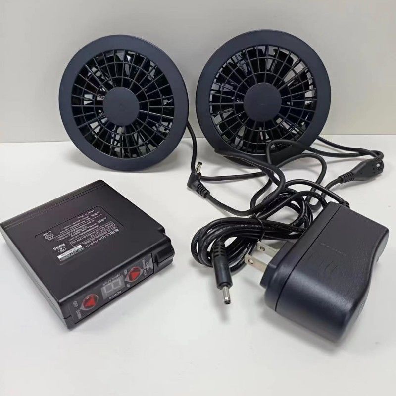 কোরিয়া ব্র্যান্ড ব্যাটারি ফ্যান সেট 7.4V 7000mAh কেসি শীতল জ্যাকেট জন্য
