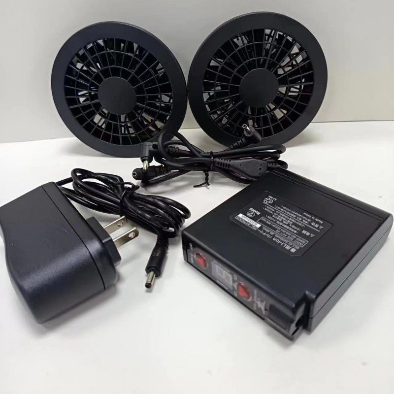 কোরিয়া ব্র্যান্ড ব্যাটারি ফ্যান সেট 7.4V 7000mAh কেসি শীতল জ্যাকেট জন্য