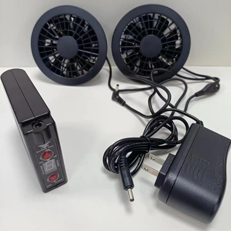 কোরিয়া ব্র্যান্ড ব্যাটারি ফ্যান সেট 7.4V 7000mAh কেসি শীতল জ্যাকেট জন্য