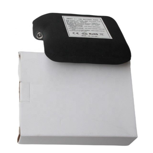 কালো কাপড়ের মধ্যে আবৃত ব্যাটারি 7.4V 4400mAh 5200mAh 6400mAh 7000mAh ব্যাটারি গরম জ্যাকেট জন্য