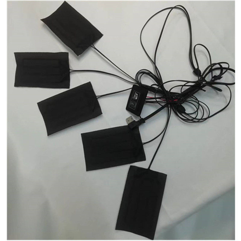 মেকআপ পোশাক গরম প্যাড 5pcs প্রতিটি 7x11cm 5 ইন ওয়ান 5V ইউএসবি গরম প্যাড জন্য জ্যাকেট