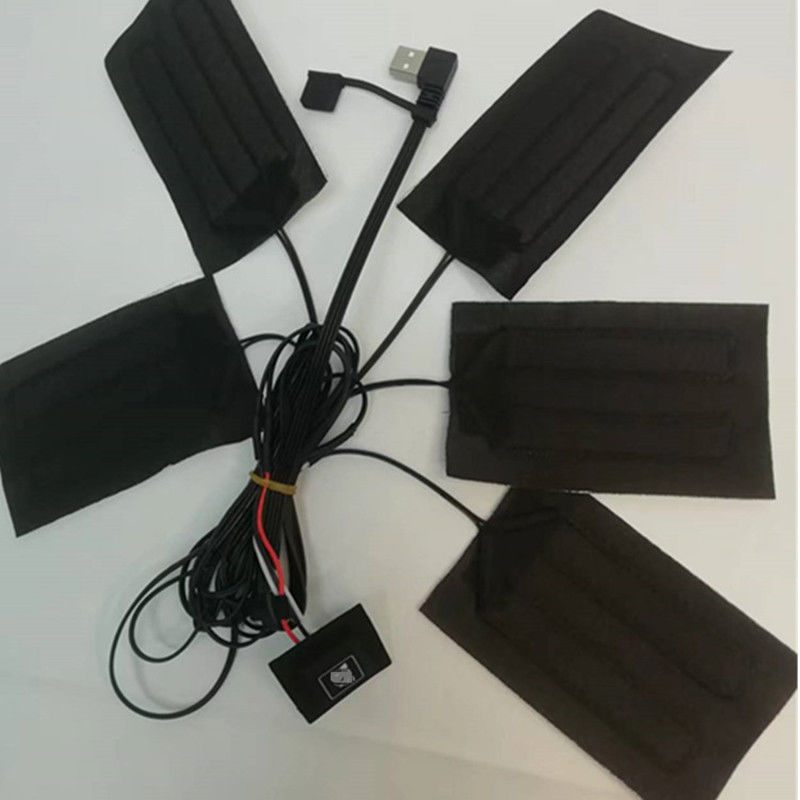 মেকআপ পোশাক গরম প্যাড 5pcs প্রতিটি 7x11cm 5 ইন ওয়ান 5V ইউএসবি গরম প্যাড জন্য জ্যাকেট