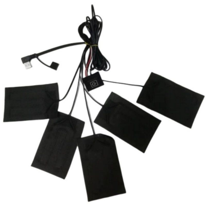 মেকআপ পোশাক গরম প্যাড 5pcs প্রতিটি 7x11cm 5 ইন ওয়ান 5V ইউএসবি গরম প্যাড জন্য জ্যাকেট