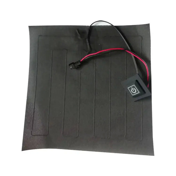 কাস্টম পোশাক হিটিং প্যাড আকার 20x20cm 3.7V SM 2Pin প্লাগ সহ