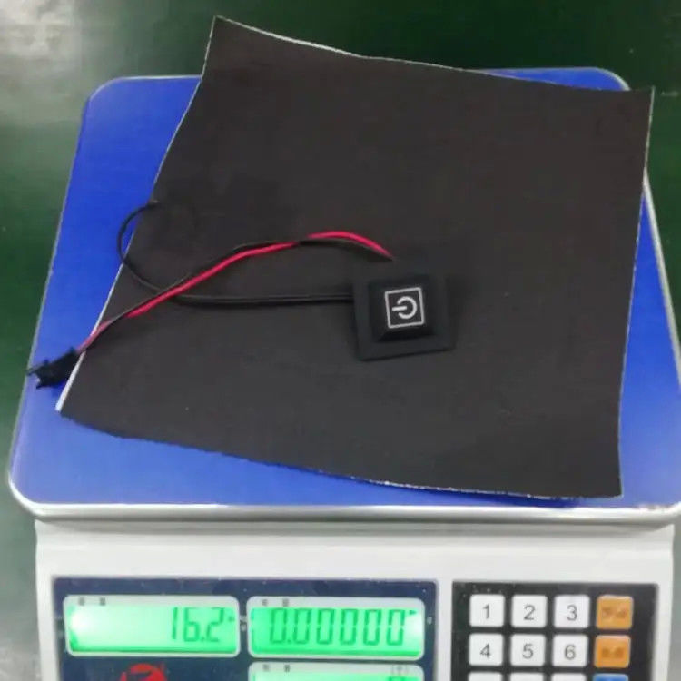 কাস্টম পোশাক হিটিং প্যাড আকার 20x20cm 3.7V SM 2Pin প্লাগ সহ