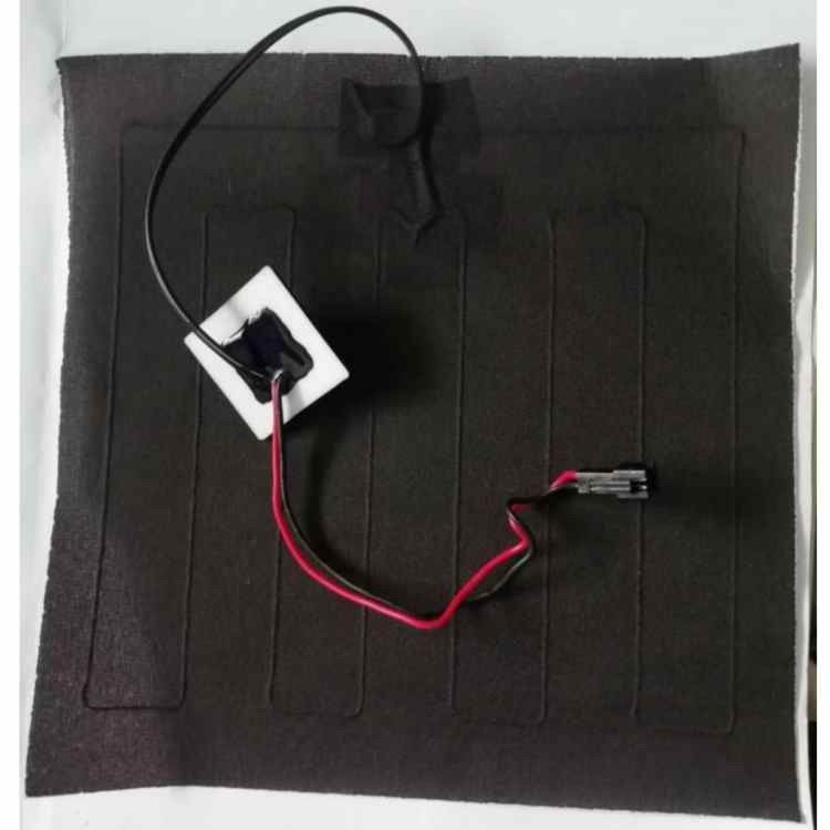 কাস্টম পোশাক হিটিং প্যাড আকার 20x20cm 3.7V SM 2Pin প্লাগ সহ