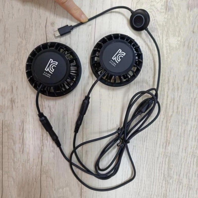 প্যান্ট ফ্যান 2pcs টাইপ-সি প্লাগ সহ ছোট শীতল ফ্যান 5V