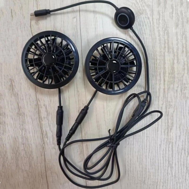 প্যান্ট ফ্যান 2pcs টাইপ-সি প্লাগ সহ ছোট শীতল ফ্যান 5V