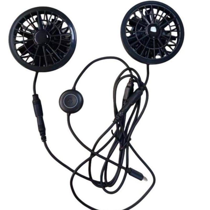 প্যান্ট ফ্যান 2pcs টাইপ-সি প্লাগ সহ ছোট শীতল ফ্যান 5V