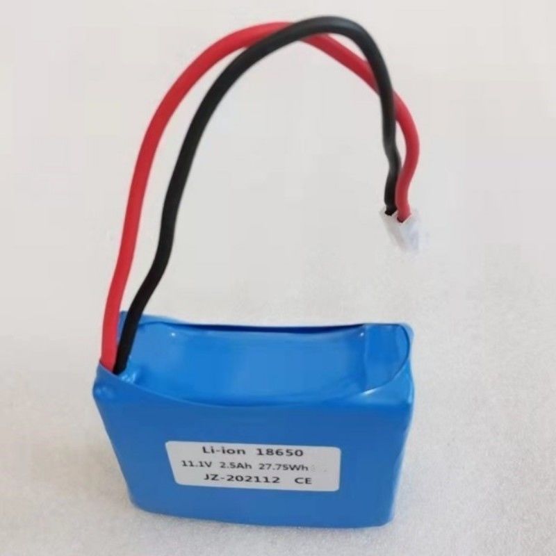 হাই ডিসচার্জ ব্যাটারি প্যাক 3S1P 18650 2500mAh 8C 11.1V ব্যাটারি মেডিকেল ডিভাইসের জন্য